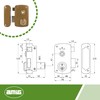 Amig - Overfill Lock Left with Locking Lever and Tongue