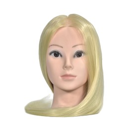 BLTYXT 26" - 28" Training Head Professional Cosmetology Mannequin Head Hairdresser Manikin Head with Synthetic Fiber Styling (02G-613)