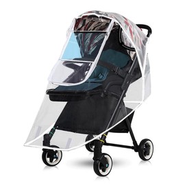 xixikiss Stroller Rain Cover Baby Travel Weather Shield Universal Breathable Windproof Snowproof with Eye Protector