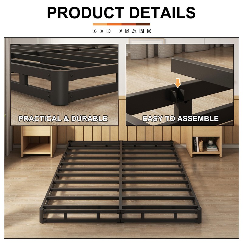 EMODA 5 Inch Box Spring Full Size Bed Base, 3000