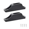 VTurboWay 2 Pcs Nyon Kayak Cord Lock Cleat, Rope Cleat,