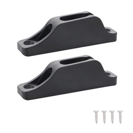 VTurboWay 2 Pcs Nyon Kayak Cord Lock Cleat, Rope Cleat, Only Fit for 6mm Soft Rope, Free Installation Screws