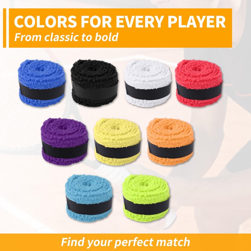 CAPASTEC Towel Grip Tape, Set of 2, Tennis, Badminton, Sweat