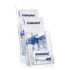 Brochure Stand in DIN Long Flyer Format with 2 Shelves