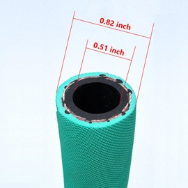 10FT 1/2"inch High Pressure Fuel Line Hose 13mm for Engines Fuel Systems,Marine Fuel Hose, Agricultural Machinery Fuel Line,Green,2.8Mpa 400PSI EN854-1TE