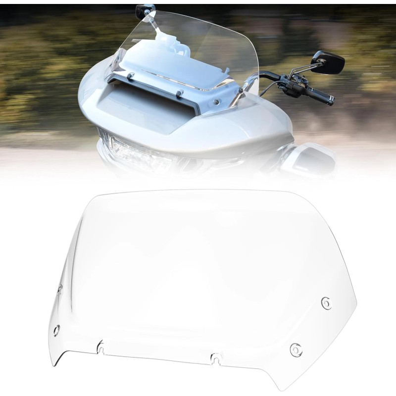 Protek 10" Clear Fairing Windshield For 2023-up Harley CVO Road