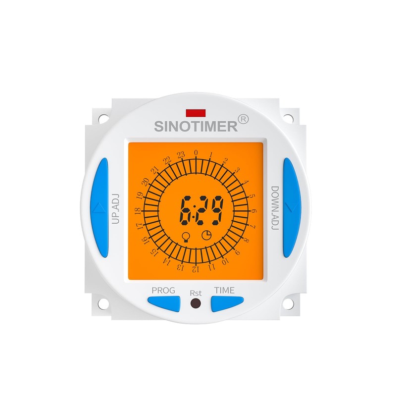 SINOTIMER 85-265Vac Super HD LCD Backlight 24-Hour Digital Timer 15