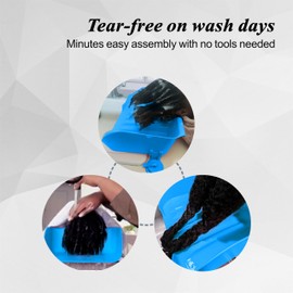 Portable Shampoo Basin for Baby, Kids, Children,The Elderly People,Pregnant Woman, Hair Washing Basin Tray at Home Tear Free