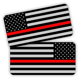 Stickers Decals Decorative 2 Firefighter American Flags Helmet Hard Hat Stickers Flag Decals Labels USA