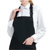 CHENGZI2-Piece Waterproof Kitchen Apron With Adjustable Neck Belt black