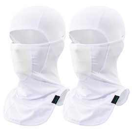 LONGLONG Balaclava Face Mask- 2 Pcs Sun Protection Mask Dustproof, Breathable Summer Full Face Cover for Motorcycle, Cycling