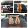 JFJVBDFH Car Seat Hooks for Headrest,Double Headrest Hooks for Car,Leather