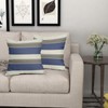 Aytipun Navy Blue Striped Pillow Covers 16x16 Set of 2