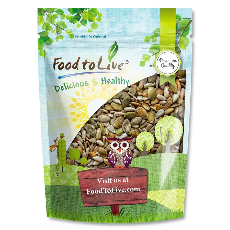 Food to Live Mezcla de Semillas de Girasol y Calabaza