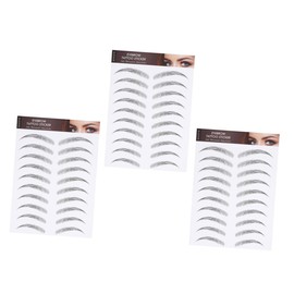 FOMIYES 3sheets Natural Eyebrow Stencil Brow Tint Hair-like Stickers for Instant Full Brows