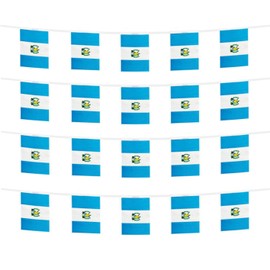 FFILL Guatemala Banner Flag String, Guatemalan Mini Flag Small Banner, for Party, Shops and Bars Decorations, GT Flags.