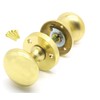 Golden Grace Polished Brass Mortice Sprung Door Knob Set Pack
