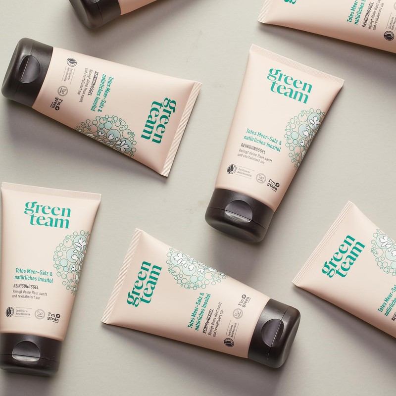 green team Dead Sea Salt & Inositol Cleansing Gel Vegan
