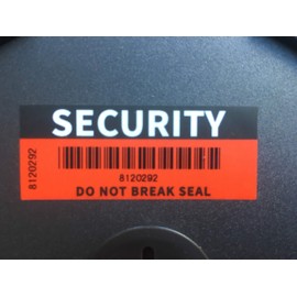 Security Stickers Tamper-EVIDENT Warranty Void RED and Black DO NOT Break Seal X 100 Labels