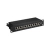 Goobay 93793 CAT 6 25.4cm Length Patch Panel, Black, 12
