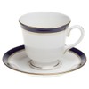 Royal Worcester Howard Cobalt Teacup 8 Ounce And Saucer 5-3/4