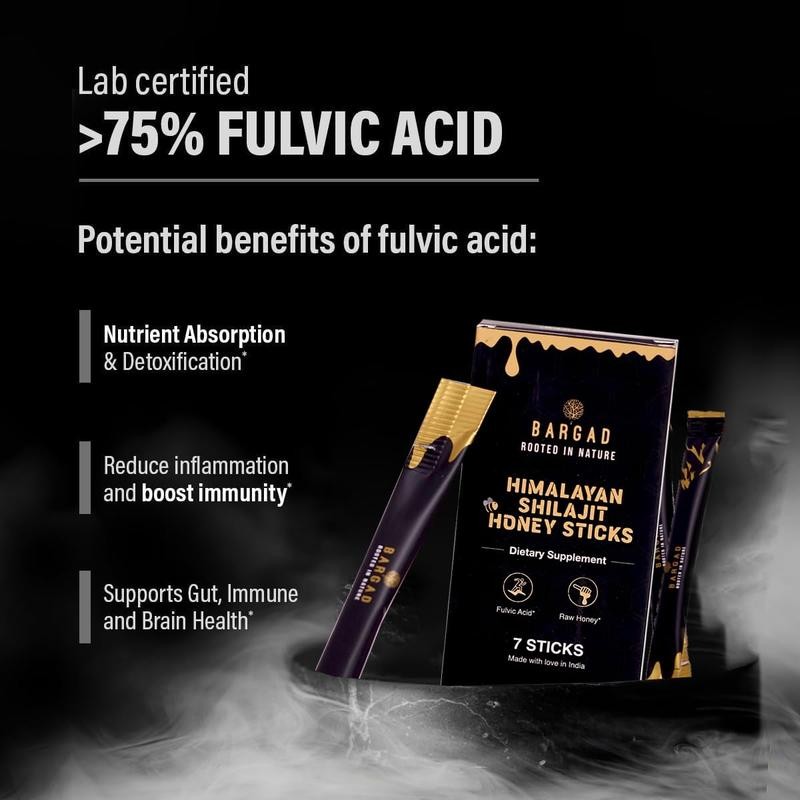 Pure Himalayan Shilajit Sticks with Organic Honey & Saffron –