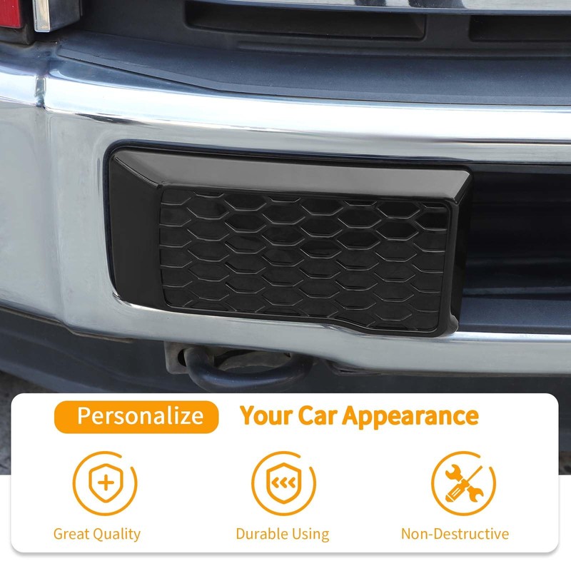 Hoolcar Left & Right Front Bumper Guard Pads Insert Cap