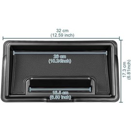 WADY Consola Central Organizador de Tablero para 2019-2024 Suzuki Jimny JB64 JB74 con Almohadilla Antideslizante Puede Utilizar como Soporte para teléfono móvil (Negro)