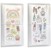 2 Pcs Sticker Storage Book, BetterJonny Large Clear Storage Book