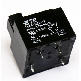 TE Potter & Brumfield (1-1419104-7) T9AS1D22-12 (Pack of 2) 30A Relay 240VAC 30 amps 240 Volts, SPST NO