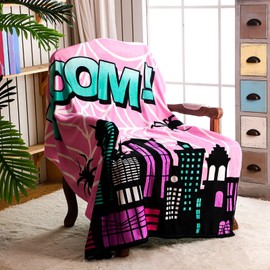 Pickmesh Spider Throw Blanket Spider Birthday Blanket Hero Movie Cinema Theme Plush Lightweight Fleece Throw Blanket 60 x 50 Inches for Hero Theme Birthday Party Favor Supplies(Pink)
