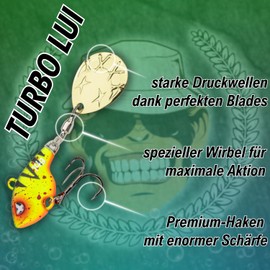 Monkey Lures Turbo Lui Jig Spinner, Weight: 7 g, Monkey Lures Colour: Snails Calabrese