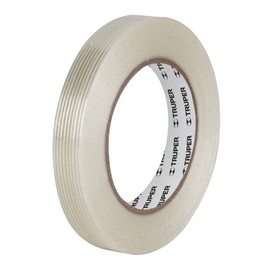 Truper CFI-18, Cinta flejadora con filamentos 18 mm x 50 m color transparente