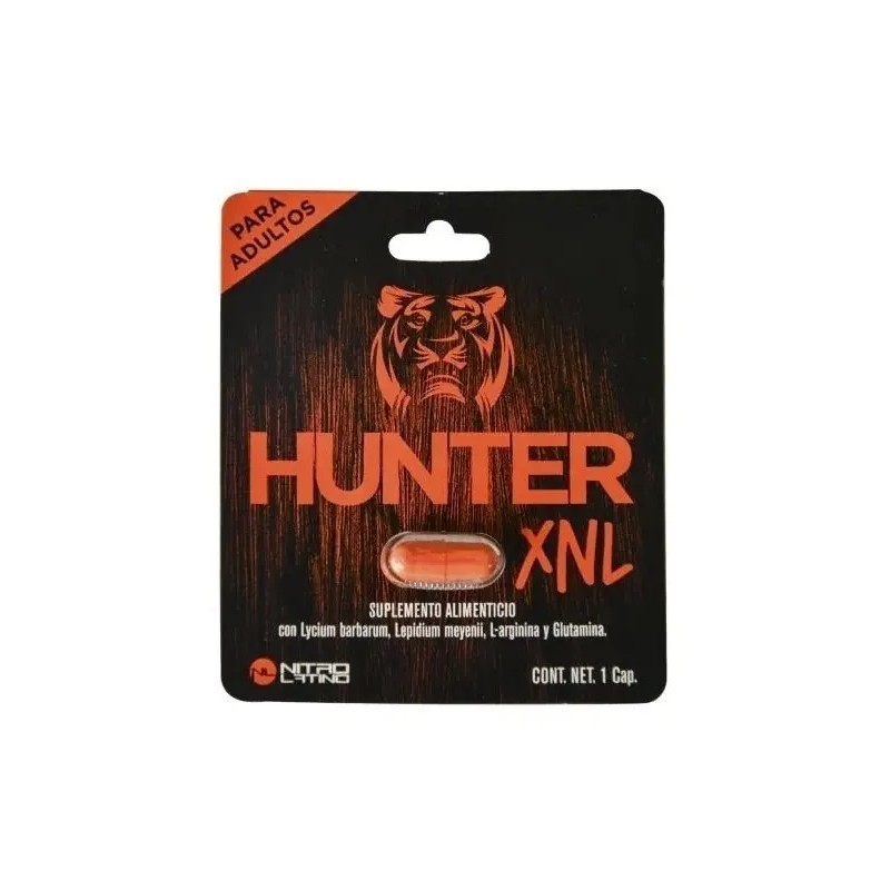 Suplemento Nutricional Cápsulas Nitro Latino Hunter Xnl 500mg Energizante