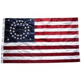 3x5 Ft Nylon Embroidered 35 Stars Union Historical USA American Flag