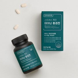 MoreNature 모어네이처 스트레스 케어 테아닌 홍경천 1박스(1개월분)/마그네슘 비타민D MoreNature Stress Care Teania Henkeunchon 1 Box (1 Month Supply)/Magnesium Vitamin D