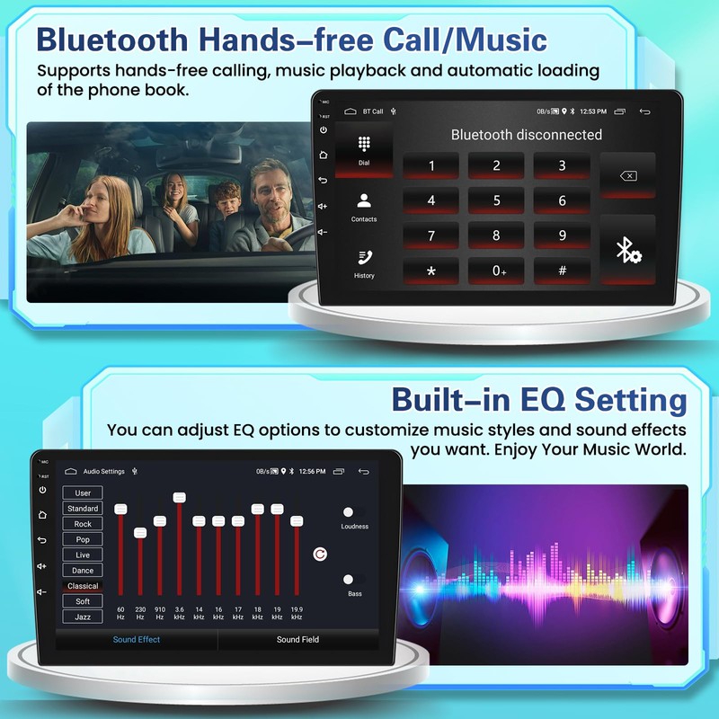 2+64GB Android Car Stereo for Honda Civic 2012-2015 Wireless Carplay