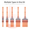 XALXMAW 32Pcs Lever Wire Connectors, DIY Mini Compact Splicing Assortment
