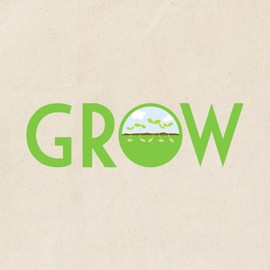 CafePress Grow Plants Tote Bag Reusable Natural Beige Canvas Shopping Bag