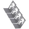 4 Pcs Metal Bookends Anti Slip Exquisite Beautiful Unique Design