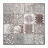 CZAKOMIX 16 Reusable Painting Stencils - Wooden Texture Stencils for