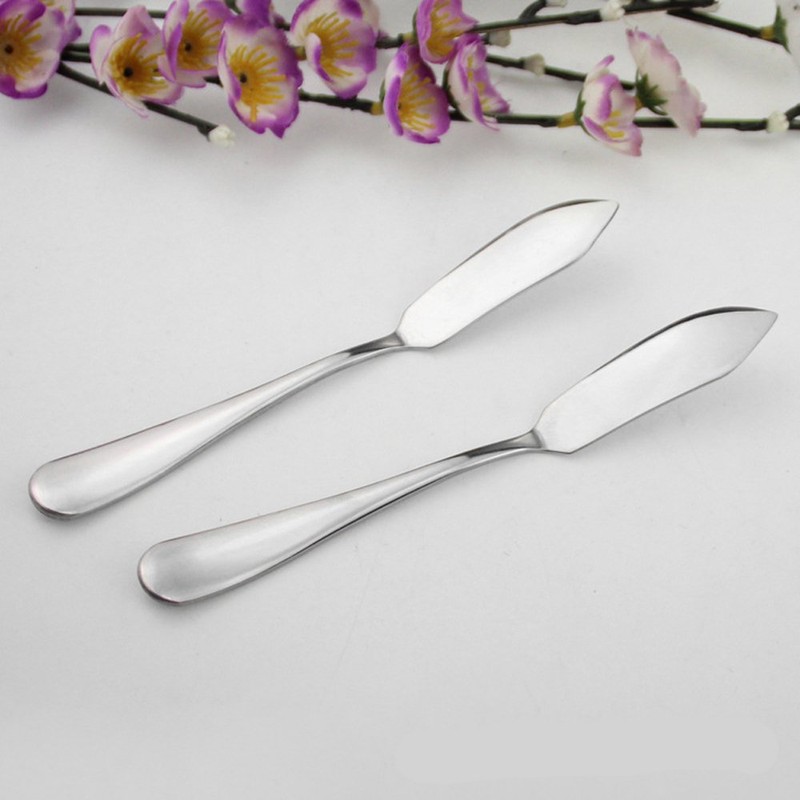 ERCRYSTO Stainless Steel Butter Knife, Set of 2, Butter Spreader,