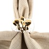 DII Vintage-Inspired Napkin Rings for Wedding, Parties Gold Pineapple