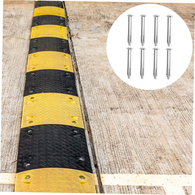 ULTECHNOVO 8pcs Expansion Bolts for Speed Bumps Anchors for Parking