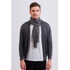 Plain 100% Cashmere Pashmina Shawl with Fringes for men and