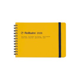 [Delphonics Notebook 2026 Version/Starts October 2025] Rollbahn Diary Horizontal Type L Schedule Notebook Monthly (Yellow)