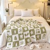 Andreannie Ultra Cozy Christmas Throw Blanket Microfiber Polyester Snowflake Pattern