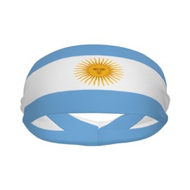 Cute Argentina Flag Sports Headband & Sweatband Hairband for Women Men for Running,Cycling, Yoga,Hiking
