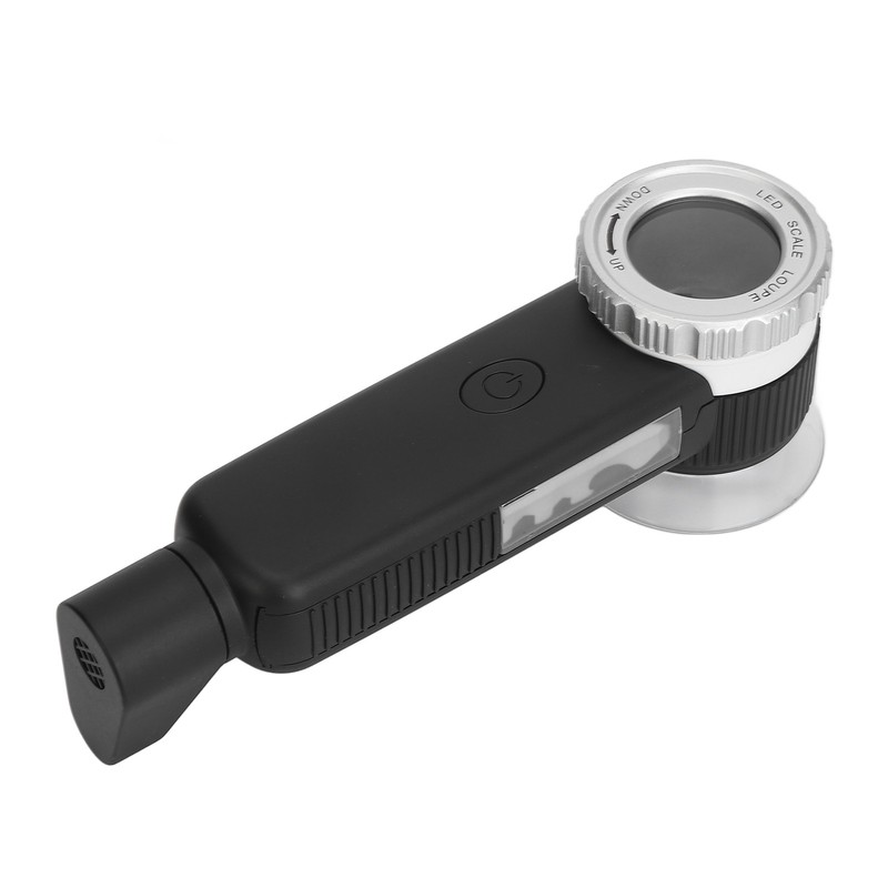 30X Magnifier White Purple Yellow 3 Color Light USB Rechargeable