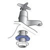 Split Klick SK21502 15mm/Universal Centralising Washer Tap Locating, Blue **